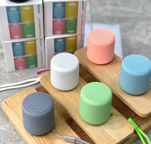 Loa Bluetooth InPods LitteFun Bass Vòm 360 Độ - Âm Thanh Hi-Fi Siêu Mạnh, Thiết Kế Nhỏ Gọn, Kết Nối Bluetooth 5.0, Màu Sắc Đa Dạng