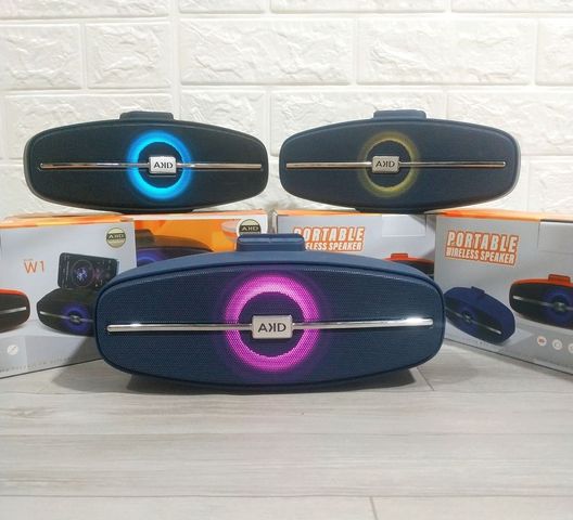 Loa Bluetooth AKD W1 - Loa không dây siêu trầm với bass mạnh và âm thanh rõ nét - Kết nối Bluetooth 4.0, pin lâu 80 giờ