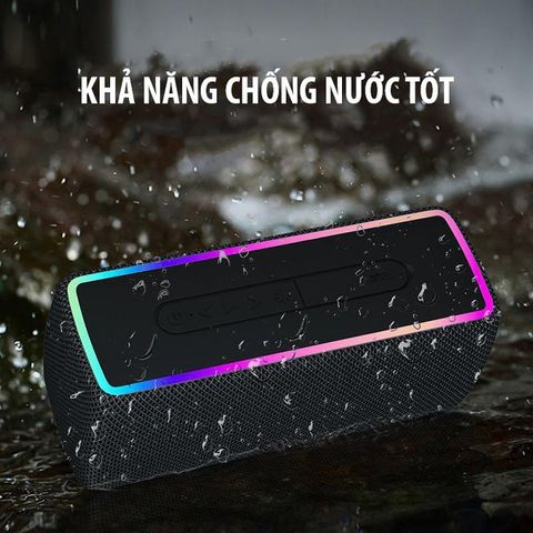 Loa Bluetooth W3 LED RGB - Loa không dây hỗ trợ FM, AUX, MicroSD, âm thanh nổi 360 độ, chống nước, thiết kế nhỏ gọn, pin lâu