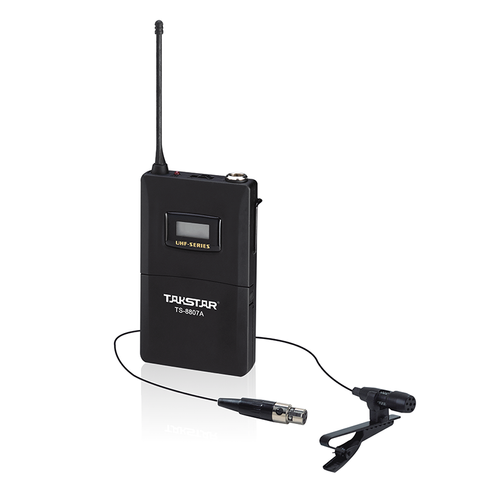 Bộ Micro Cài Áo Không Dây Takstar TS 8807PP - Micro UHF 2 Kênh Để Biểu Diễn & Hội Nghị, Khoảng Cách 50m, Âm Thanh Chất Lượng Cao