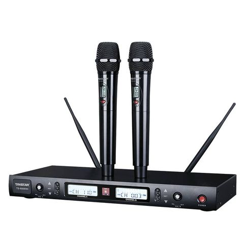 Micro Karaoke Không Dây Takstar TS-8808HH - Âm Thanh UHF Chân Thật, Thiết Kế Chuyên Nghiệp Cho Gia Đình và Biểu Diễn