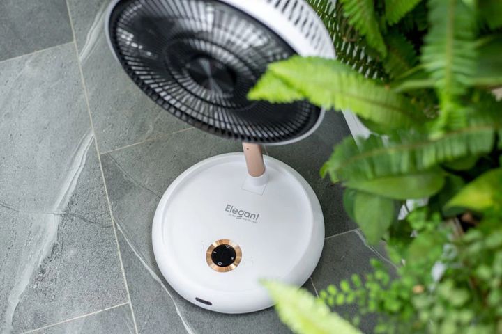 Quạt Gấp Thông Minh Elegant Tích Điện - Thiết Kế Gọn Nhẹ, Pin 8h, Điều Khiển Từ Xa, Phù Hợp Cho Gia Đình Và Du Lịch