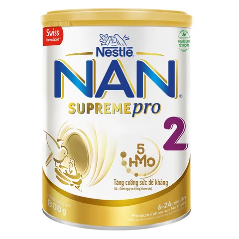 Sữa NAN Supreme Pro số 2 5HMO cho bé từ 6-24 tháng