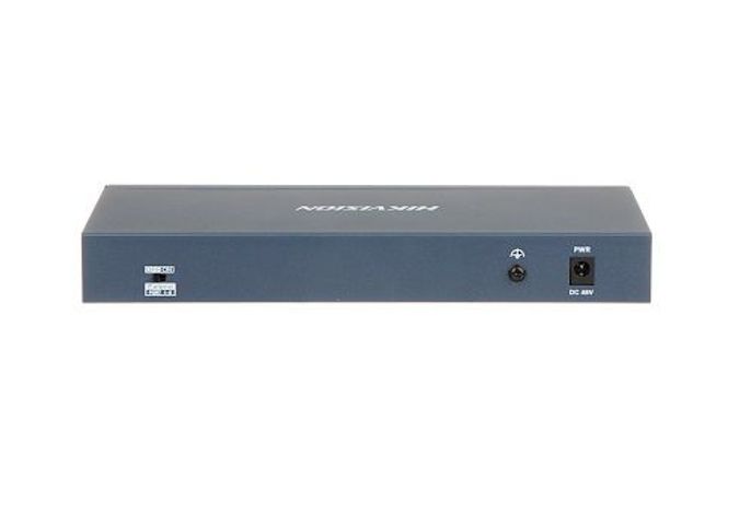 Switch mạng 8 cổng Hikvision DS-3E0310P-E/M - Công suất 60W, hỗ trợ truyền dẫn 300m, thiết kế không quạt, bền đẹp