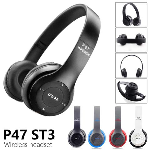 Tai Nghe Chụp Tai Bluetooth P47 - Âm Thanh Sống Động, Bass Mạnh, Kết Nối Không Dây Tiện Lợi cho Smartphone và Laptop