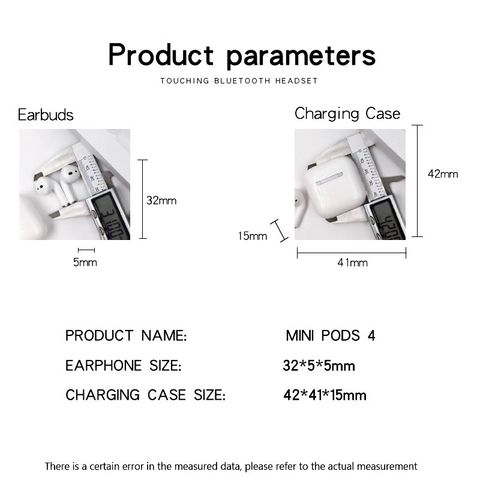 Tai Nghe Không Dây Bluetooth Pro 4 True Wireless - Thiết Kế Earbuds Chống Ồn, Âm Thanh Sống Động, Phù Hợp Với Người Dùng Năng Động