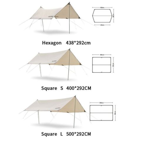 Tăng Dã Ngoại Kèm Trụ Glamping NatureHike NH20TM006 - Lều Dã Ngoại Chống Thấm Nước, Chỗ Nghỉ Ngơi An Toàn Cho Gia Đình, Nhóm Bạn