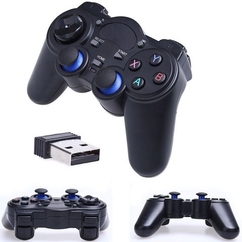 Tay cầm chơi game không dây USB 2.4G - Tương thích PC, Laptop, Android, PS3 - Điều khiển dễ dàng, chơi game mượt mà