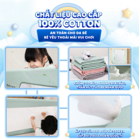 Thanh Chắn Giường V-BABY NV02 & N1S Nâng Hạ 1 Bên - Thanh Chắn An Toàn Cho Bé Ngủ - Thiết Kế Hiện Đại, Dễ Dàng Lắp Đặt