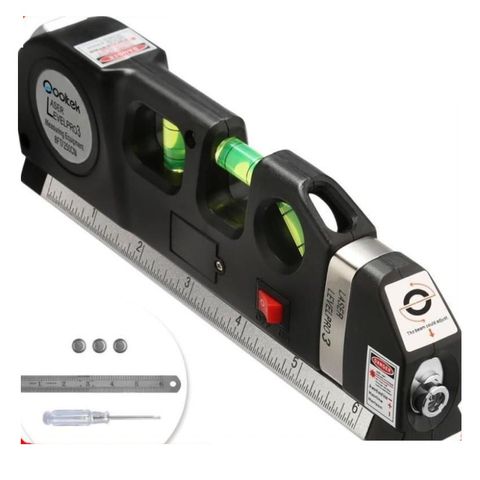 Thước Đo Laze Nivo 2 Tia Đa Năng Cân Mực PD6585 - Tiện Lợi Cho Xây Dựng, Thi Công Nội Thất, Kẻ Đường Thẳng, Treo Tranh