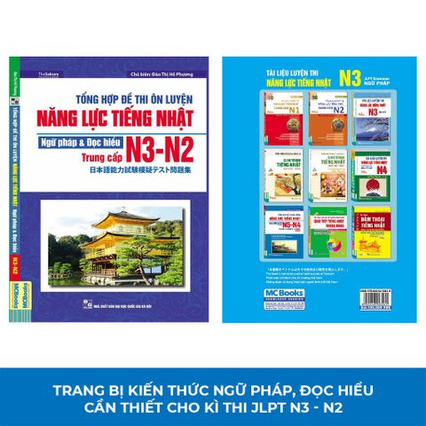 Tổng Hợp Đề Thi Ôn Luyện Năng Lực Tiếng Nhật N2-N3 - Ngữ Pháp & Đọc Hiểu - Sách Ôn Thi JLPT Chất Lượng Cao