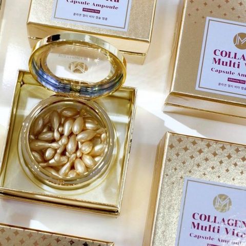 Viên tinh chất Collagen JM Multi Vita Capsule Ampoule - Serum làm sáng da, tăng độ đàn hồi, hỗ trợ phục hồi da mụn, trẻ hóa da