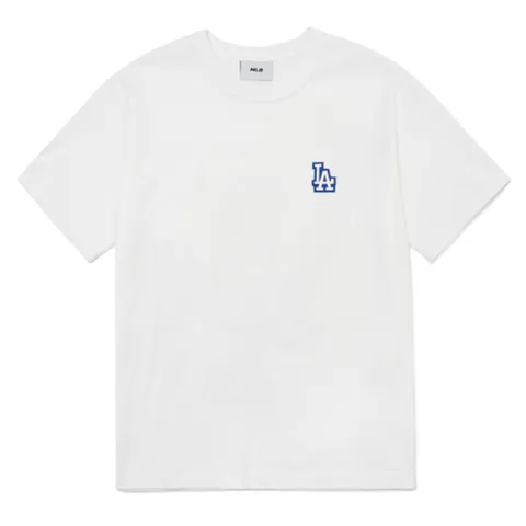 Áo Phông MLB Logo LA Dodgers White 3ATSM8023-07WHS