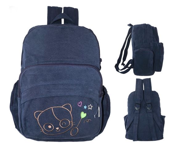 Balo Học Sinh Thú Cưng Petshop BG-788 - Balo Vải Mộc Mềm Mịn Cho Bé - Chất Liệu Tự Nhiên, Thiết Kế Thoải Mái