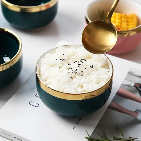 Bát Sứ Hàn Quốc Nhỏ Cao Cấp - Bát Ăn Chất Liệu Sứ Sương, Thiết Kế Sang Trọng, Giữ Nhiệt Tốt, Quà Tặng Thích Hợp