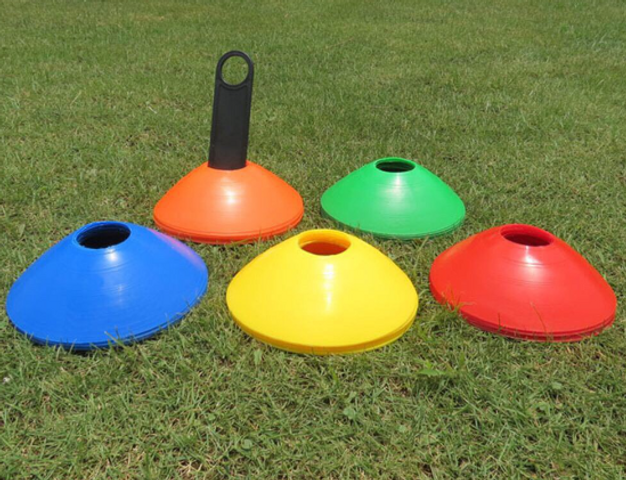 Bộ Cone Nhựa Mềm Vifa 101979 - 40 Cái, Dụng Cụ Tập Luyện Kỹ Năng Di Chuyển, Độ Dài 10cm, Chất Liệu Bền Bỉ, Nhiều Màu Sắc