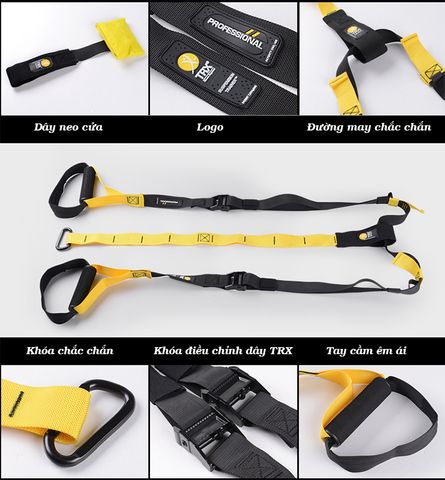 Bộ dây tập thể lực đa năng TRX P1 Suspension - Giải pháp tập luyện toàn thân tại nhà với thiết kế nhỏ gọn và chất liệu bền bỉ