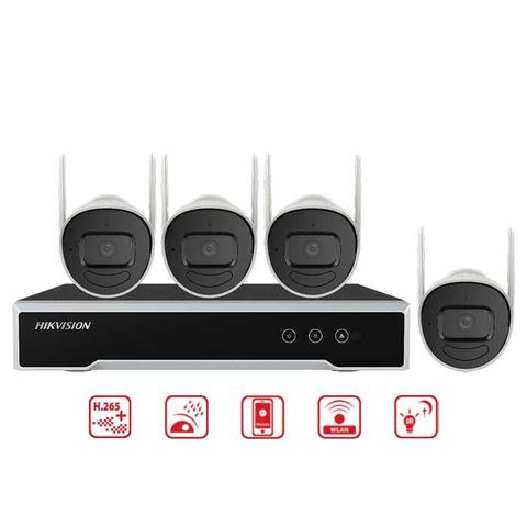 Bộ Kit Wifi Camera IP 4MP Hikvision NK44W0H - 4 Camera Wifi và Đầu Ghi NVR 4 Kênh - Giải Pháp An Ninh Gia Đình, Văn Phòng