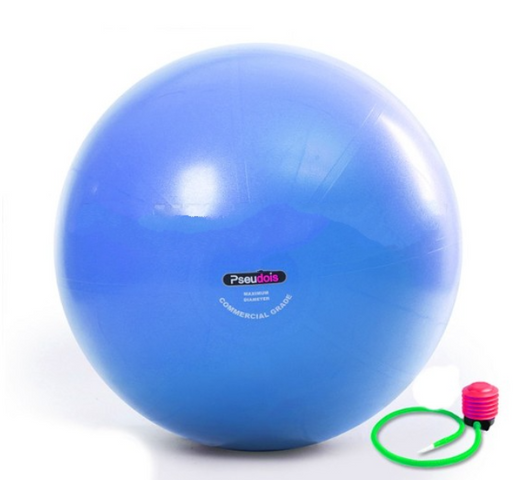Bóng Tập Yoga Pseudois Trơn Phi Cao Cấp - Đường Kính 75cm, Chất Liệu Cao Su, Đàn Hồi Tốt, Hỗ Trợ Tập Gym Nữ, Chịu Trọng Lượng 200kg