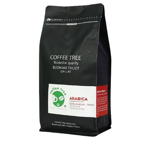 Cà phê bột Arabica Cầu Đất Coffee Tree vị nhẹ gu tây