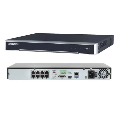 Đầu Ghi Hình IP 8 Kênh Hikvision DS-7608NI-K2 - Độ Phân Giải 4K, Kết Nối 8 Camera, Hỗ Trợ Xem Trực Tiếp Và Lưu Trữ Lên Đến 8MP