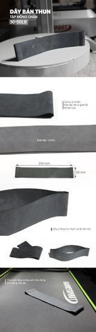Dây Bản Thun Tập Mông Chân 30-50LB - Dụng Cụ Tập Luyện Cao Su Tự Nhiên, Độ Bền Cao, Tăng Cường Sức Mạnh và Dẻo Dai