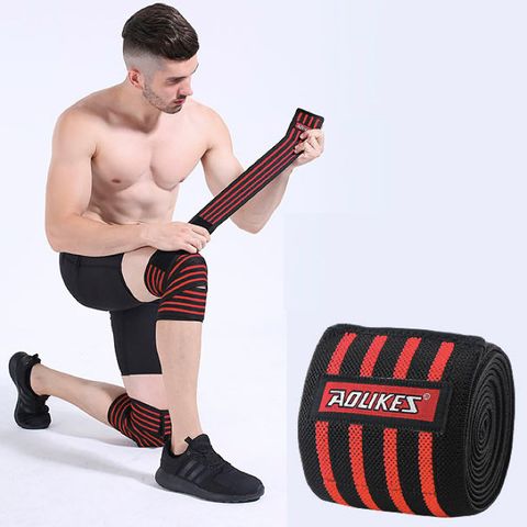 Dây Quấn Gối Aolikes A-7166 Hỗ Trợ Gánh Đùi - Bảo Vệ Khớp Gối, Chất Liệu Bền Bỉ, Dụng Cụ Tập Gym Chuyên Nghiệp