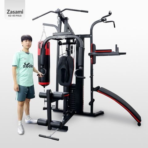 Giàn Tạ Đa Năng 3 Vị Trí Zasami KZ-83 - Thiết Bị Tập Gym Đẩy Ngực, Ép Ngực, Gập Bụng - Tăng Cường Sức Khỏe Tại Nhà
