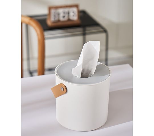 Hộp Nhựa Đựng Giấy Quai Da Cao Cấp - Tiện Lợi, Chống Bám Bẩn, Thiết Kế Đơn Giản Phù Hợp Mọi Không Gian Nội Thất