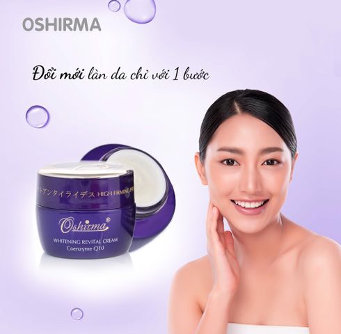 Kem Dưỡng Da Ban Đêm 6in1 Whitening Revital Cream Oshirma - Dưỡng Ẩm, Làm Trắng, Giảm Nếp Nhăn Da 25g