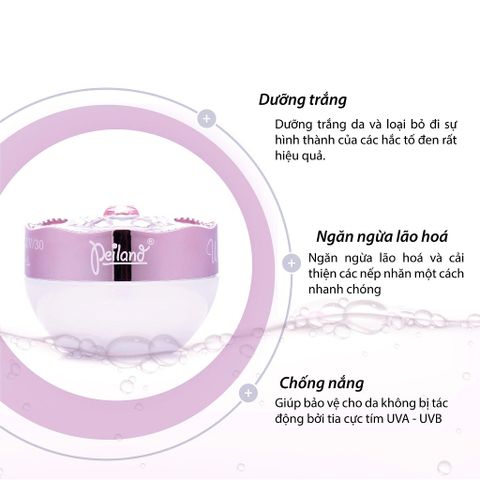 Kem Nén Peiland Hoa Hồng 4in1 Whitening Cream UV/30 - Kem Dưỡng Trắng Da, Chống Nắng, Làm Nền Trang Điểm Từ Thiên Nhiên