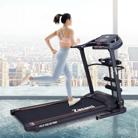 Máy Chạy Bộ Điện Zasami Fly KZ-G7380 - Thiết Kế Gập Gọn, Động Cơ 1.25HP và 12 Chương Trình Tập Luyện Kết Hợp Massage