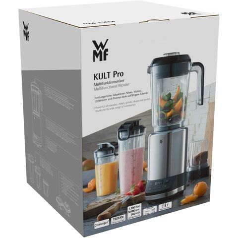 Máy Xay Sinh Tố Đa Năng WMF KULT Pro 1200W - Công Suất Cao, Màn Hình Kỹ Thuật Số, 6 Tốc Độ, Phụ Kiện Đầy Đủ, Lý Tưởng Cho Sinh Tố Bổ Dưỡng