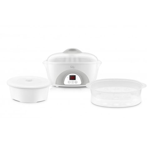 Nồi Hầm Cách Thủy 2 Tầng Fatzbaby Stew 4 FB9116ZT - Dung Tích 1.6L, 5 Chế Độ Nấu Tiện Lợi Cho Bé, Chất Liệu Sứ Ceramic An Toàn