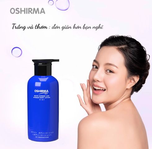 Sữa Dưỡng Thể Trắng Da Cao Cấp Oshirma 6in1 - Dưỡng ẩm, Làm Trắng Da Tự Nhiên, Hương Thơm Quyến Rũ 450ml