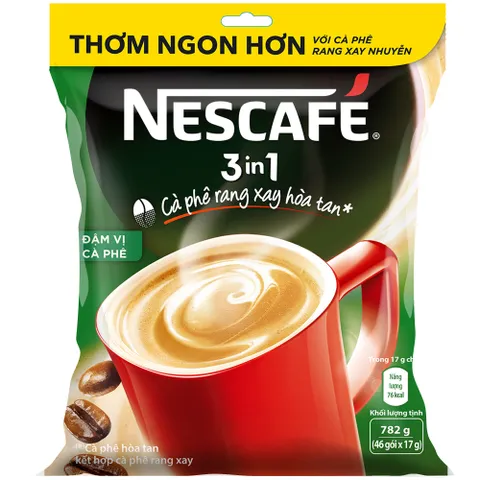 Túi cà phê hòa tan Nescafé 3in1 đậm vị cà phê