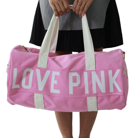 Túi Trống Thể Thao Du Lịch Love Pink - Túi Đựng Đồ Năng Động Với Ngăn Rộng Rãi, Phù Hợp Mọi Độ Tuổi