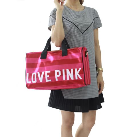 Túi Xách Thể Thao Du Lịch Love Pink - Thiết Kế Thời Trang Hiện Đại, Chất Liệu Nylon Chống Thấm, Đựng Đồ Tới 10kg