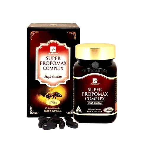 Viên uống keo ong Dr Natural Super Propomax Complex 60 viên - Hỗ trợ tăng cường sức đề kháng, phục hồi sức khỏe với hạt maca và trà xanh