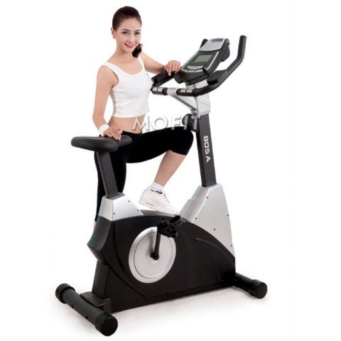 Xe đạp tập thể dục Mofit 805A - Xe đạp thể thao tích hợp cảm ứng nhịp tim, 16 mức kháng lực, thiết kế hiện đại, hỗ trợ tập luyện toàn thân