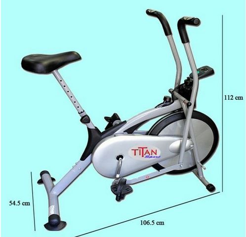 Xe Đạp Tập Thể Dục Titan K-4090 - Thiết Kế Gọn Nhẹ, Tải Trọng 120kg, Màn Hình LCD, Đào Tạo Tại Nhà Cho Người Lớn Tuổi và Phục Hồi Chức Năng