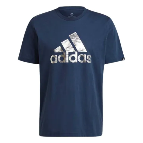 Áo phông nam Adidas Graphic Foil Logo GL3704 xanh navy