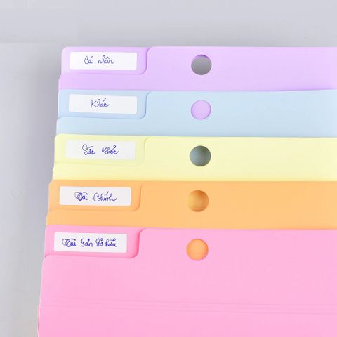 Bìa tài liệu 5 ngăn Thiên Long DF-001 - Lưu trữ 130 tờ A4, thiết kế gọn nhẹ, màu sắc nhận diện dễ dàng, tiện lợi cho văn phòng và học tập.