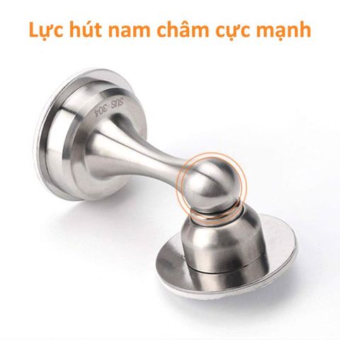 Bộ Chặn Cửa Inox 304 HOBBY Home Decor CC1 - Chất Liệu Bền, Dán Gạch Men, Kèm Keo 3M và Đinh Ốc - Giải Pháp Tiện Lợi Giữ Cửa Cố Định