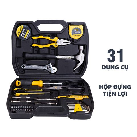 Bộ Dụng Cụ Sửa Chữa Đa Năng 31 Chi Tiết Deli DL5972 - Hộp Dụng Cụ Cầm Tay Chất Lượng, Tiện Lợi cho Gia Đình