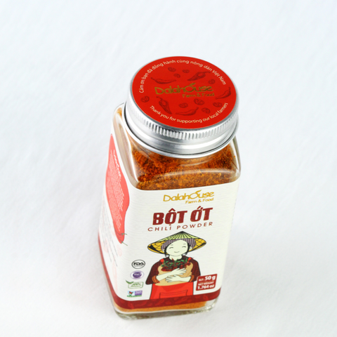 Bột ớt hữu cơ sấy lạnh Dalahouse 50g - Gia vị cay tự nhiên giữ nguyên hương vị và chất dinh dưỡng cho món ăn thêm đậm đà