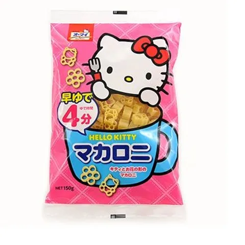 Combo 3 gói mì nui Hello Kitty Nhật Bản cho bé ăn dặm
