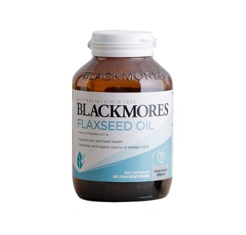Dầu Hạt Lanh Blackmores Flaxseed Oil 1000mg - Hỗ Trợ Tim Mạch & Làm Đẹp Da - Hộp 100 Viên Thực Phẩm Chức Năng