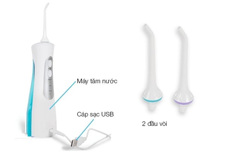 Đầu Xịt Tăm Nước DCIR2 - Phụ Kiện Máy Tăm Nước Cầm Tay An Toàn, Hiệu Quả Vệ Sinh Răng Miệng, Dễ Sử Dụng, Xoay 360 Độ