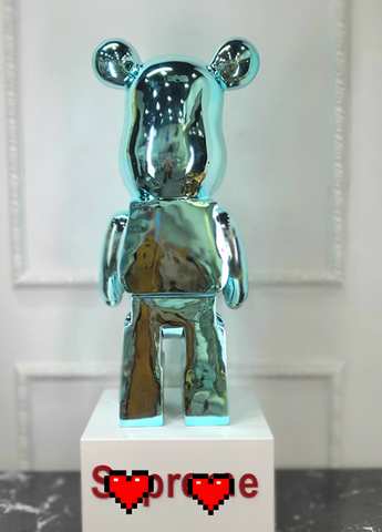 Gấu Bearbrick Mạ Xanh Ngọc DBCP292C Cao 80cm - Đồ Chơi Trưng Bày Sang Trọng, Phong Cách Nhỏ Xinh  Dành Cho Người Sưu Tập